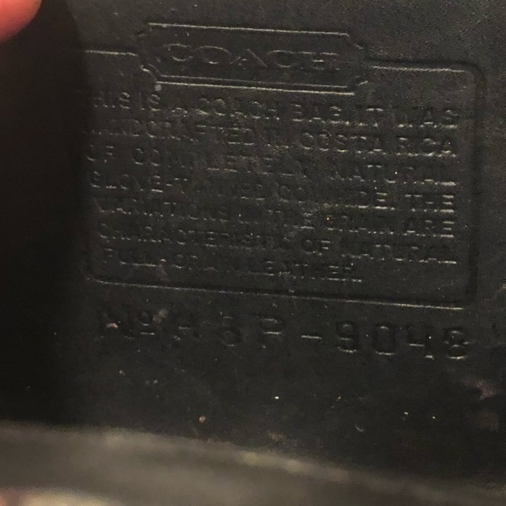 Coach vintage disco swing 9048 black leather bag - Picture 12 of 12